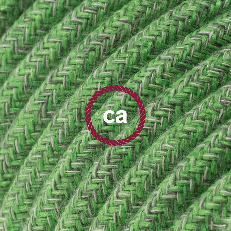Alargador eléctrico con cable textil RX08 Algodón Bronte 2P 10A Made in Italy.