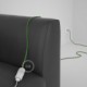 Alargador eléctrico con cable textil RX08 Algodón Bronte 2P 10A Made in Italy.