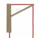 Pinocchio, soporte de pared regulable en madera para lámparas colgantes.