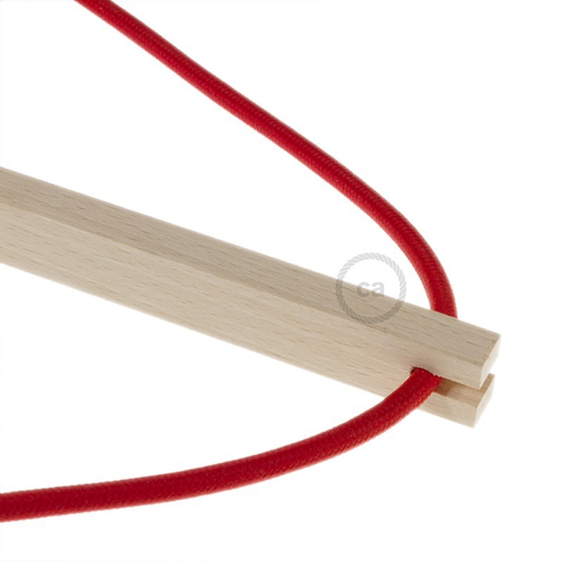 Pinocchio, soporte de pared regulable en madera para lámparas colgantes.