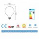 Bombilla filamento Led Globo 6W E27 Clara