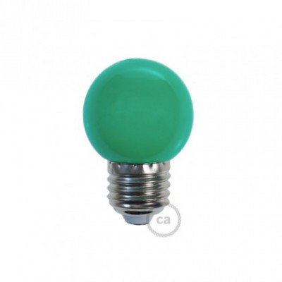 Bombilla Decorativa G45 Mini Globo LED 1W E27 2700K - Verde