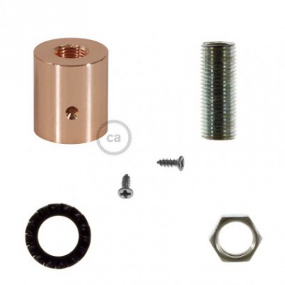 Racor de metal Cobre para Creative-Tube 16 mm, accesorios incluidos
