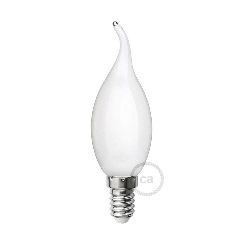 Bombilla LED Blanco Leche Golpe de Viento C35 4W E14 Regulable 2700K