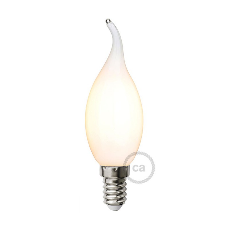 Bombilla LED Blanco Leche Golpe de Viento C35 4W E14 Regulable 2700K