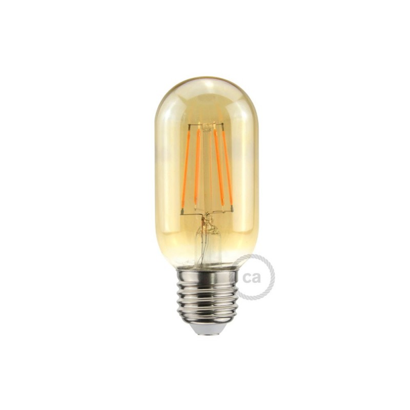 Bombilla Dorada LED Valvula T45 5W E27 Dimmable 2000K