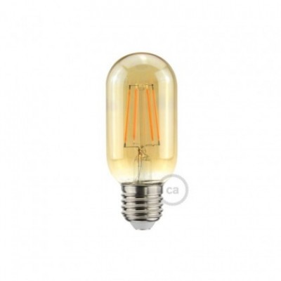 Bombilla Dorada LED Valvula T45 5W E27 Dimmable 2000K