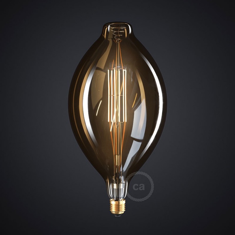 Bombilla Dorada LED XXL Huso BT180 11W E27 Dimmable 2000K