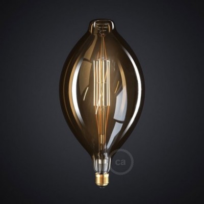 Bombilla Dorada LED XXL Huso BT180 11W E27 Dimmable 2000K