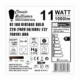 Bombilla Dorada LED XXL Huso BT180 11W E27 Dimmable 2000K