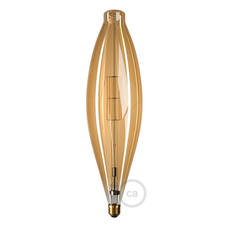 Bombilla Dorada LED XXL Huso BT120 11W E27 Dimmable 2000K