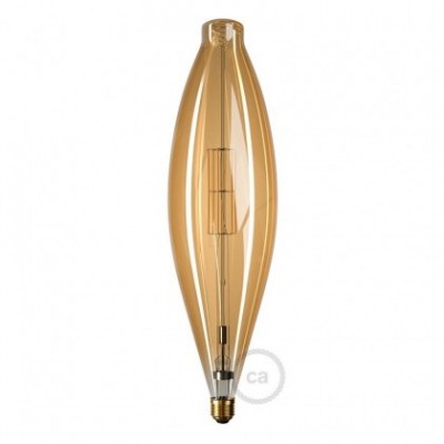 Bombilla Dorada LED XXL Huso BT120 11W E27 Dimmable 2000K