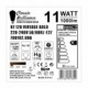Bombilla Dorada LED XXL Huso BT120 11W E27 Dimmable 2000K