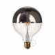 Bombilla LED Globo G125 media esfera plata 7W E27 2700K Dimmable