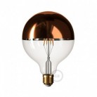 Bombilla LED Globo G125 media esfera cobre 7W E27 2700K Dimmable