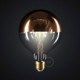 Bombilla LED Globo G125 media esfera cobre 7W E27 2700K Dimmable