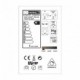 Bombilla LED Globo G95 media esfera plata 7W E27 2700K Dimmable