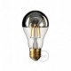 Bombilla LED Gota A60 media esfera plata 7W E27 2700K Dimmable
