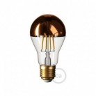 Bombilla LED Gota A60 media esfera cobre 7W E27 2700K Dimmable