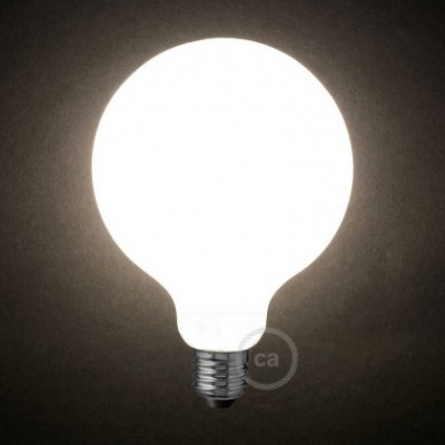 Bombilla LED Blanco Leche Globo G125 7.5W E27 Regulable 2700K