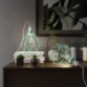 Table Snake con pantalla Jaula Diamond turquesa y clavija bipolar