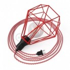 Table Snake con pantalla Jaula Diamond roja y clavija bipolar