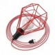 Table Snake con pantalla Jaula Diamond roja y clavija bipolar