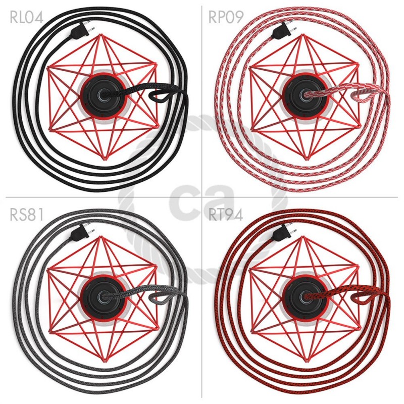Table Snake con pantalla Jaula Diamond roja y clavija bipolar