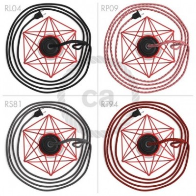 Table Snake con pantalla Jaula Diamond roja y clavija bipolar