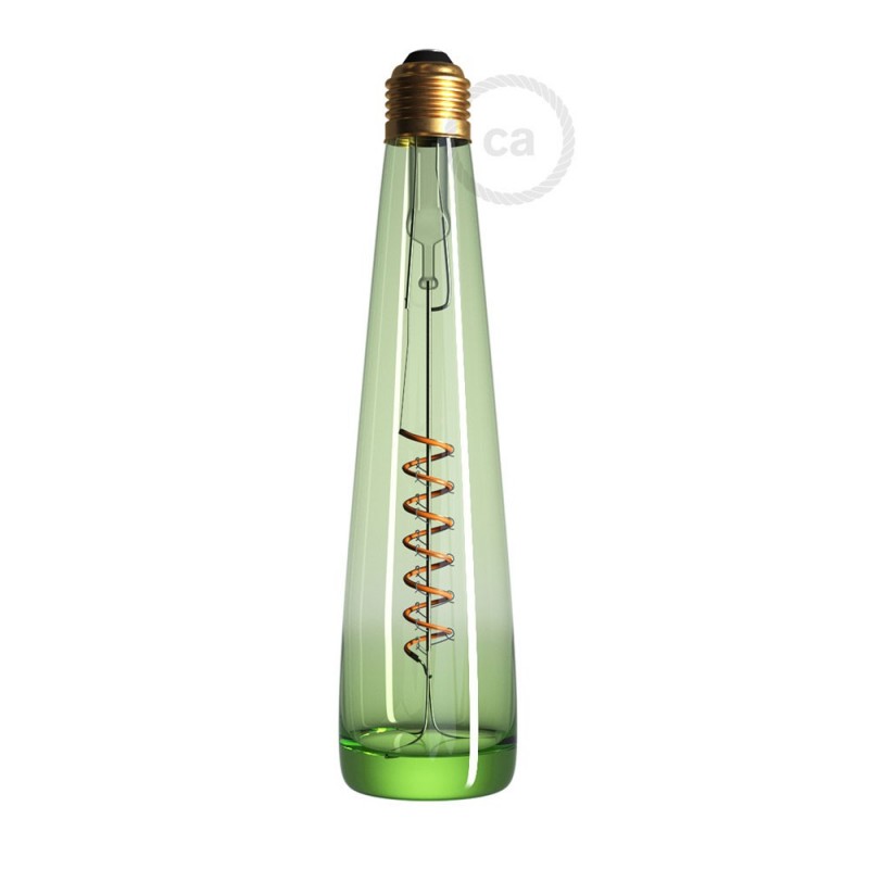 Bombilla LED Flower Verde 8W E27 Regulable 2200K