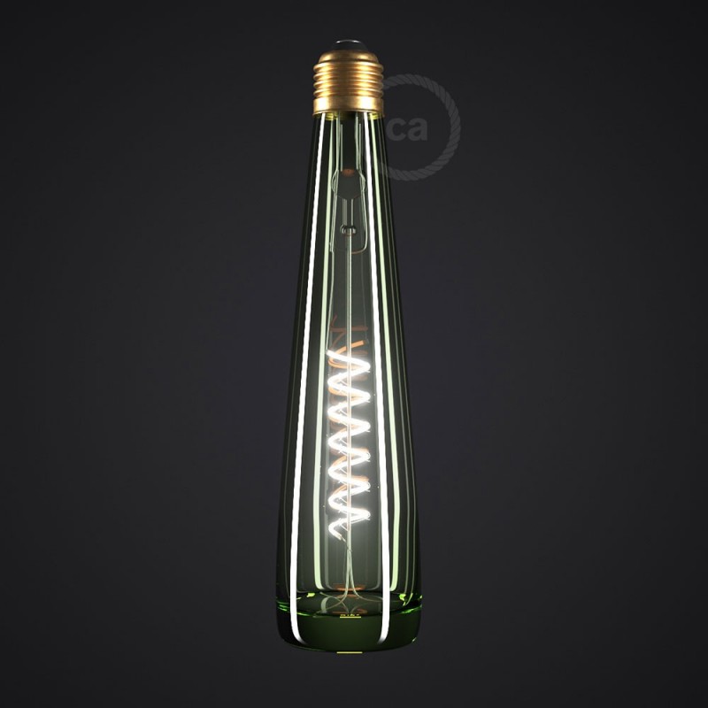Bombilla LED Flower Verde 8W E27 Regulable 2200K
