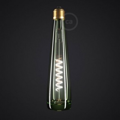 Bombilla LED Flower Verde 8W E27 Regulable 2200K