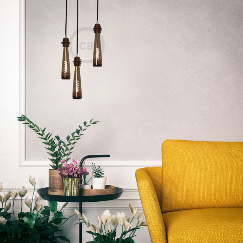 Bombilla LED Flower Amarilla 8W E27 Regulable 2200K