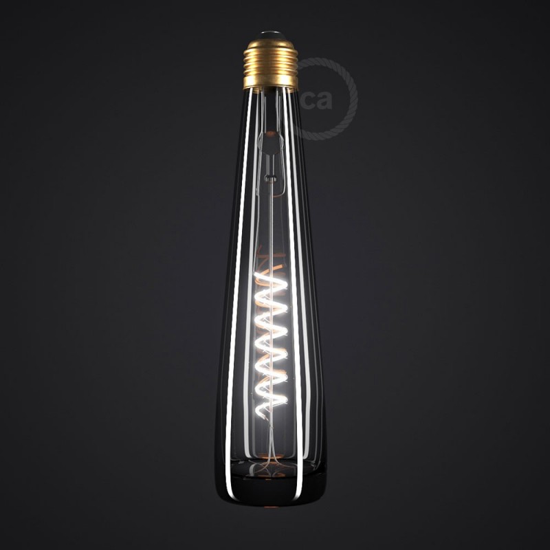 Bombilla LED Flower Negro 8W E27 Regulable 2200K
