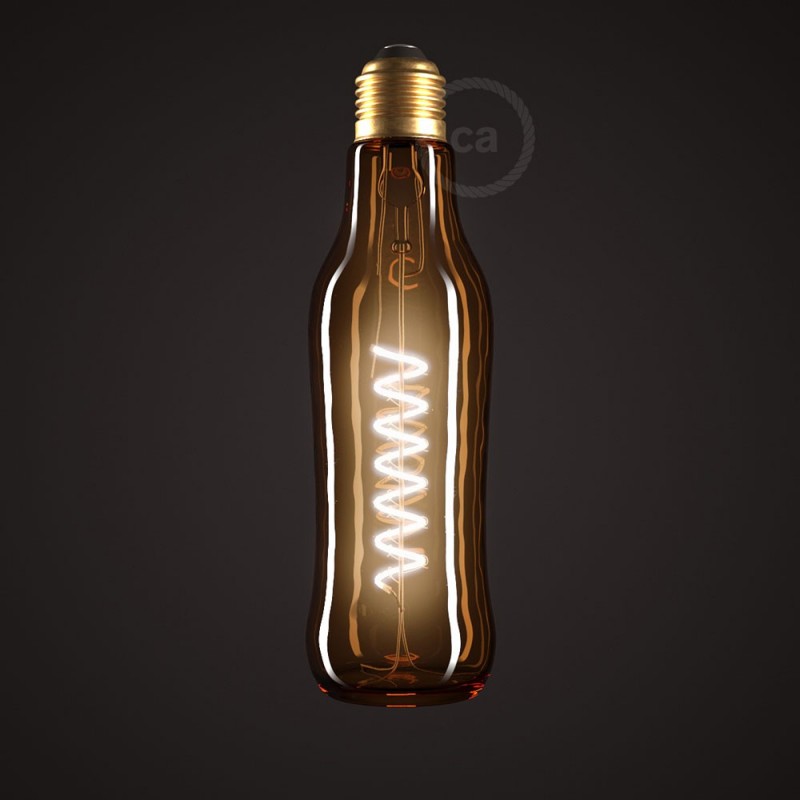Bombilla LED Beer Marrón 8W E27 Regulable 1800K