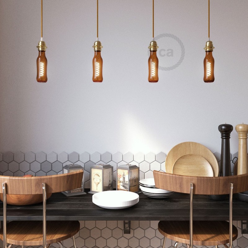 Bombilla LED Beer Marrón 8W E27 Regulable 1800K