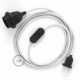 SnakeBis cableado con portalámpara cable textil Blanco en Algodón RC01