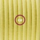 SnakeBis cableado con portalámpara cable textil Amarillo Pastel en Algodón RC10