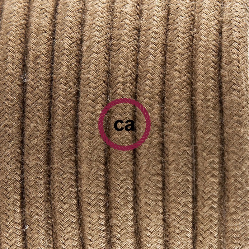 SnakeBis cableado con portalámpara cable textil Marrón en Algodón RC13