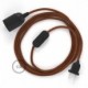 SnakeBis cableado con portalámpara cable textil Ciervo en Algodón RC23