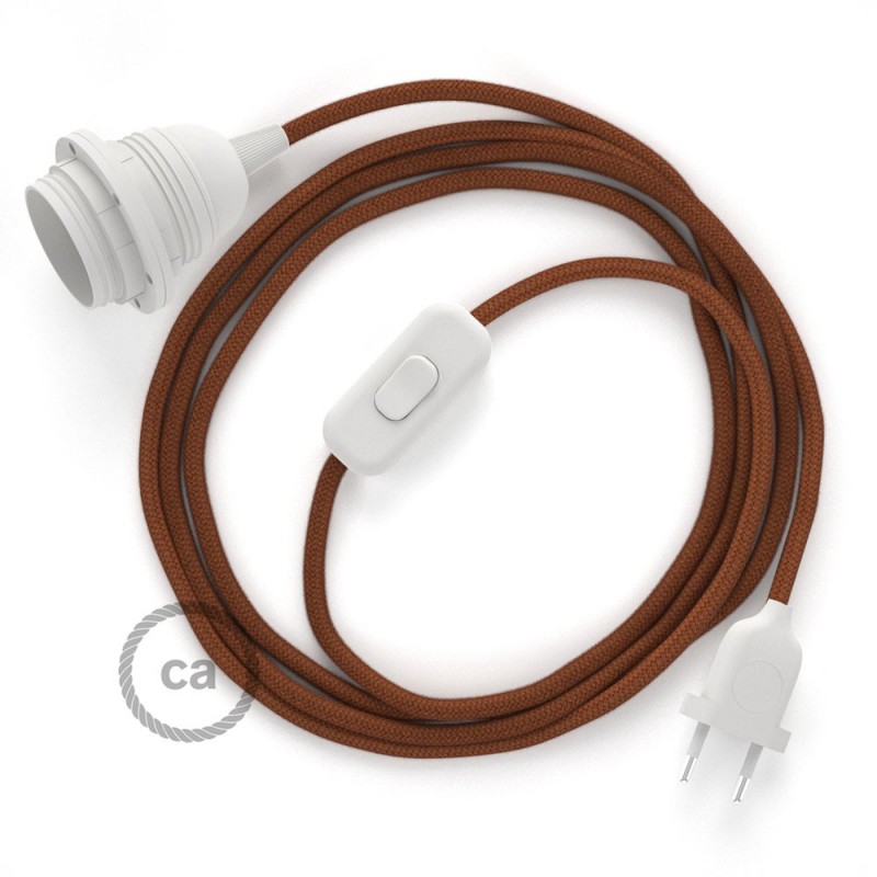 SnakeBis cableado con portalámpara cable textil Ciervo en Algodón RC23