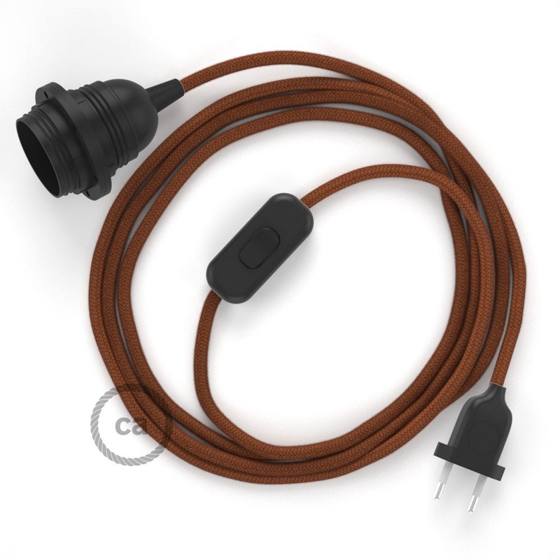 SnakeBis cableado con portalámpara cable textil Ciervo en Algodón RC23