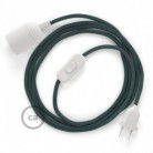 SnakeBis cableado con portalámpara cable textil Gris Piedra en Algodón RC30