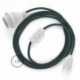 SnakeBis cableado con portalámpara cable textil Gris Piedra en Algodón RC30