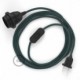 SnakeBis cableado con portalámpara cable textil Gris Piedra en Algodón RC30