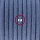 SnakeBis cableado con portalámpara cable textil Gris Piedra en Algodón RC30