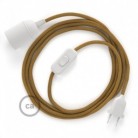SnakeBis cableado con portalámpara cable textil Miel Dorado en Algodón RC31