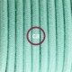 SnakeBis cableado con portalámpara cable textil Leche y Menta en Algodón RC34
