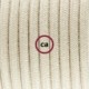 SnakeBis cableado con portalámpara cable textil Gris pardo en Algodón RC43
