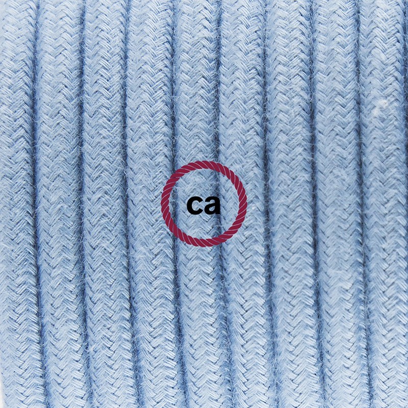 SnakeBis cableado con portalámpara cable textil Oceano en Algodón RC53